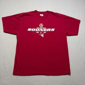Briar Creek Oklahoma Sooners T-Shirt Mens XL Maroon 2003 Rose Bowl Vintage 90s